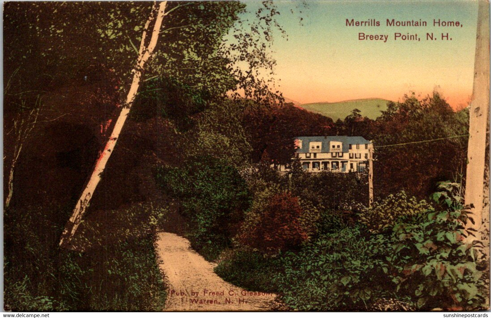 New Hampshire White Mountains Breezy Point Marrilla Mountain Home 1909 - White Mountains