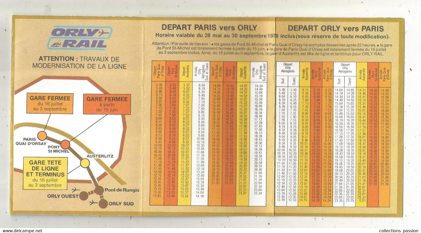 HORAIRE,  Chemin De Fer , ROISSY RAIL,  ORLY RAIL,n° 9,  1978 , Dépliant 10 Pages,  4 Scans,frais Fr 1.65 E - Europe