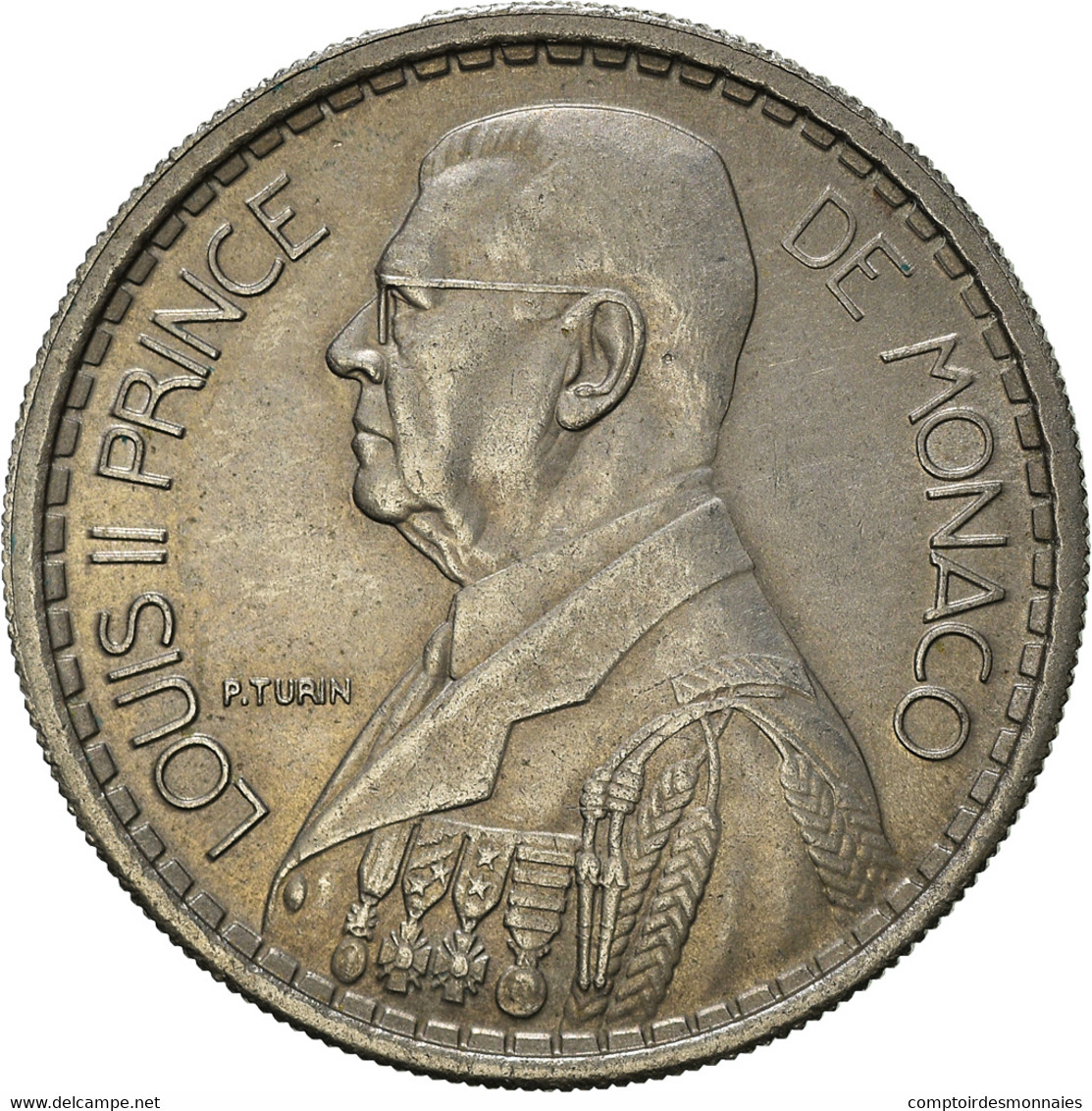 Monnaie, Monaco, 10 Francs - 1922-1949 Louis II