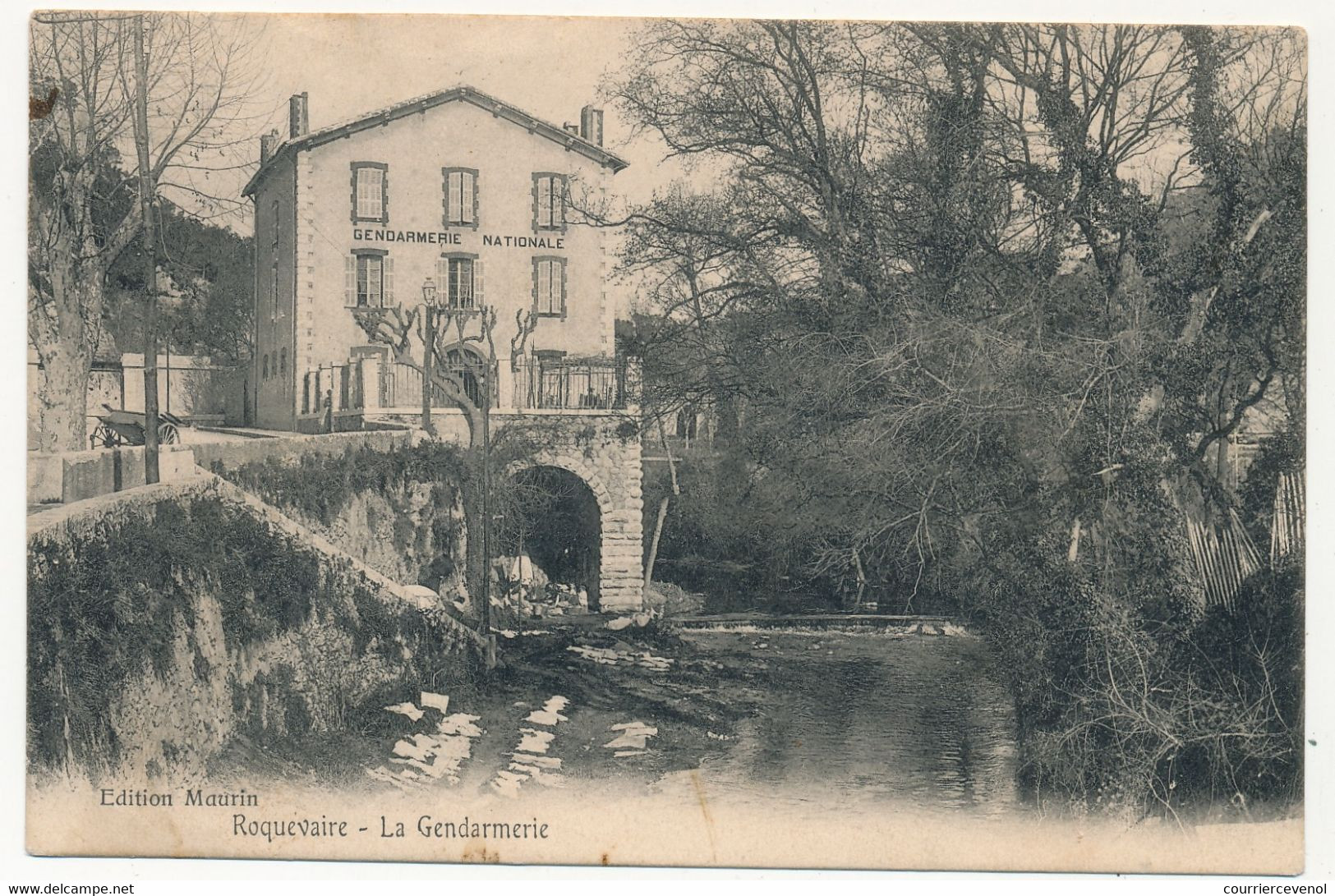 CPA - ROQUEVAIRE (Bouches Du Rhône) - La Gendarmerie - Roquevaire