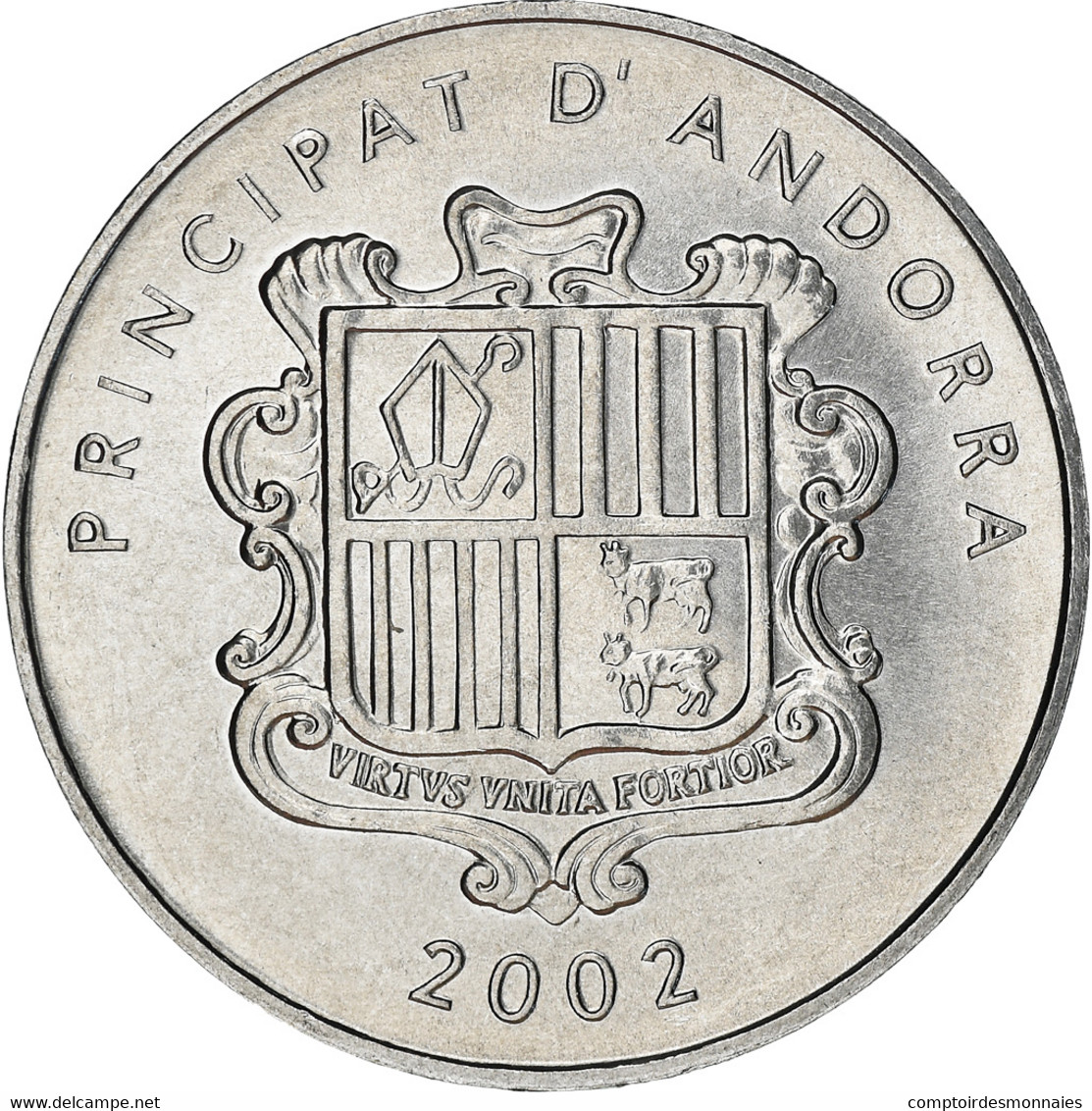 Monnaie, Andorra, Centim, 2002, Agnus Dei, SPL+, Aluminium, KM:178 - Andorre