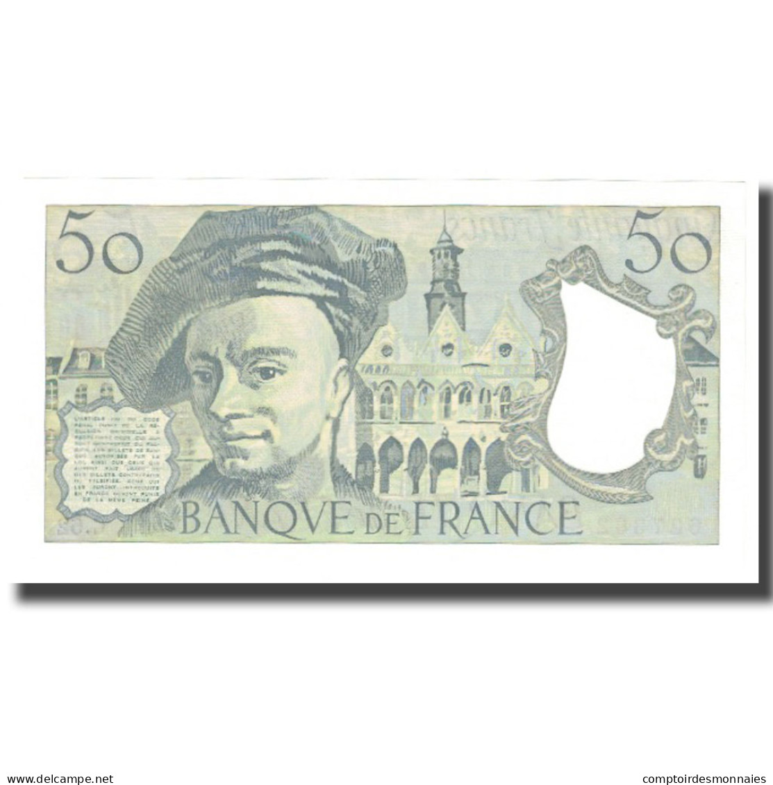 France, 50 Francs, Quentin De La Tour, 1991, D.Bruneel-B.Dentaud-A.Charriau - 50 F 1976-1992 ''Quentin De La Tour''