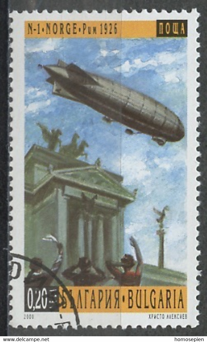 Bulgarie - Bulgarien - Bulgaria 2000 Y&Tn°3877 - Michel N°4473 (o) - 0,20l Zeppelin Norge - Gebraucht