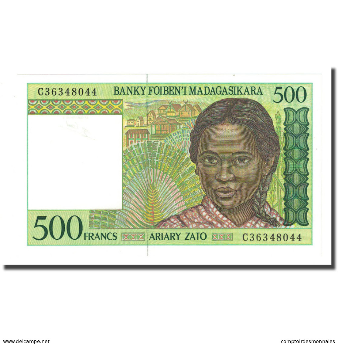 Billet, Madagascar, 500 Francs = 100 Ariary, Undated (1994), KM:75a, NEUF - Madagascar