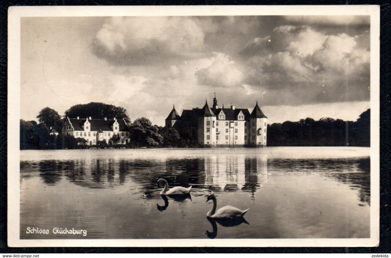 B0427 - Glücksburg Schloß - Gel Flesnburg Feldpost 2. WK WW Marine - Gluecksburg