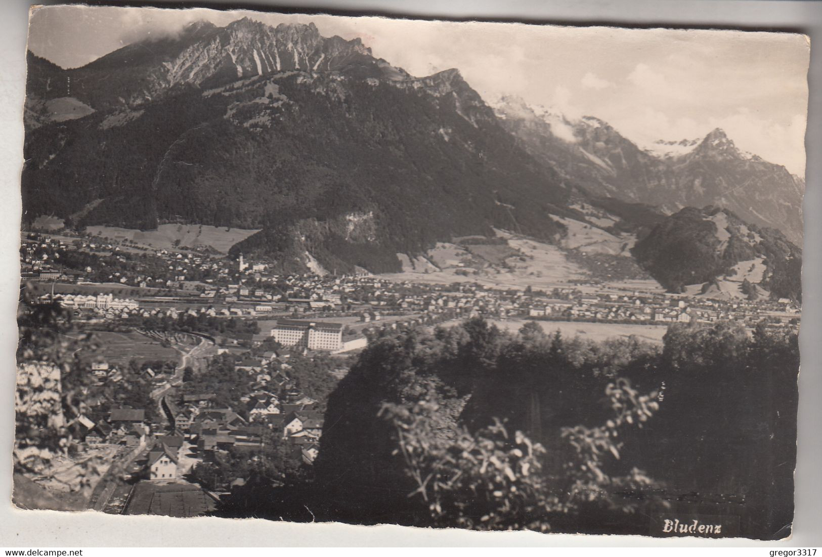 C4886) BLUDENZ - Super Ansicht - S/W Häuser Weitblick 1954 - Bludenz