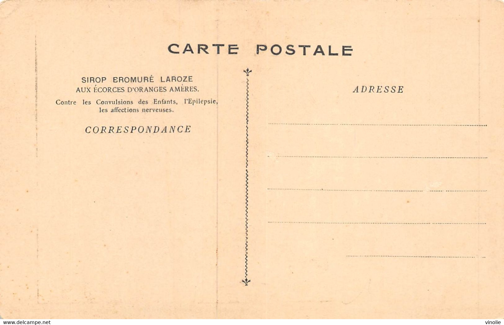 23-2048 : CARTE PUBLICITAIRE ILLUSTREE DES SIROPS LAROZE. PUBLICITE. LES VERTUS DE PLANTES - Santé