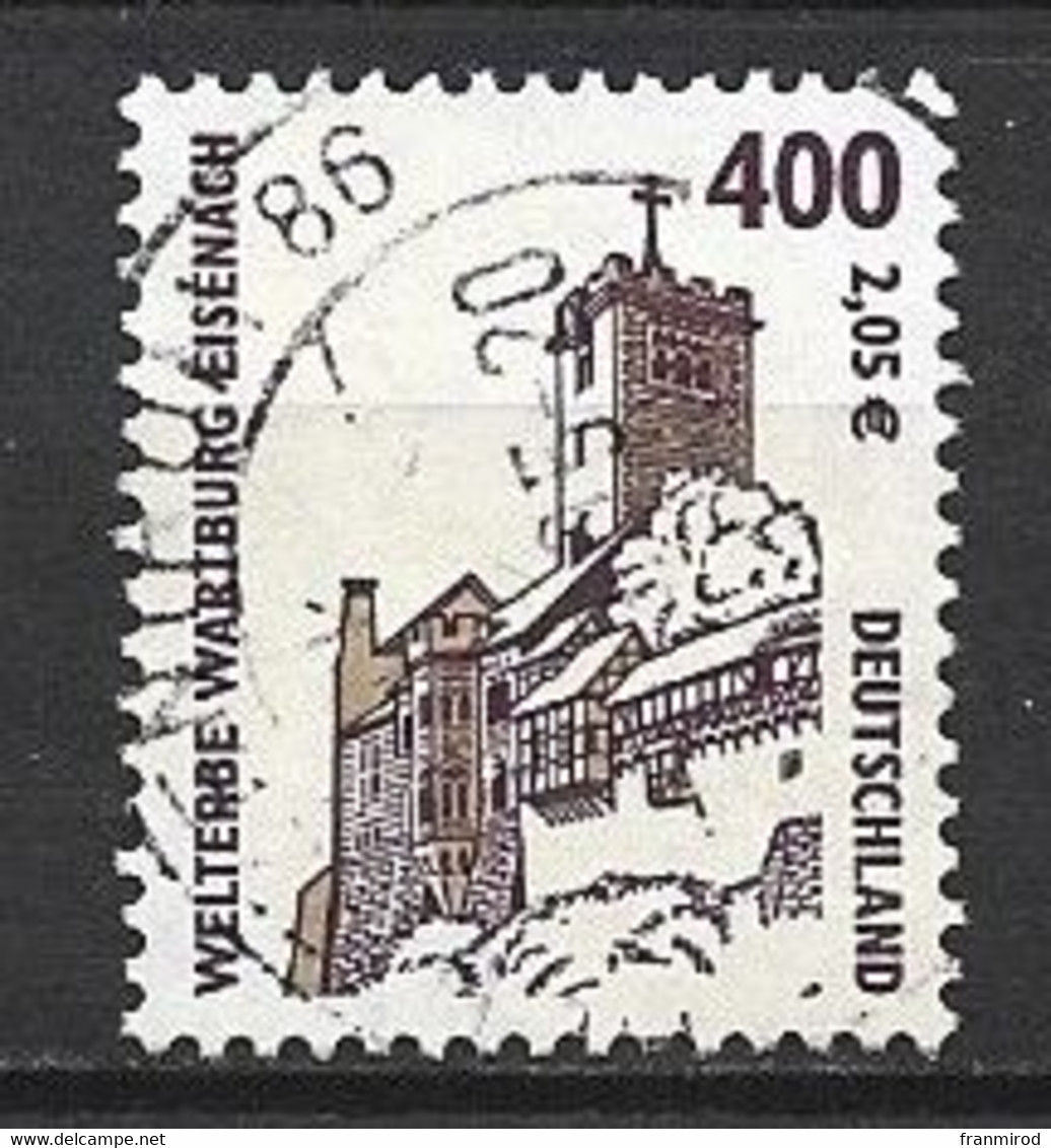 Allemagne N 2043 (yv) Donjon Du Château Fort D'Eisenach Oblitéré TTB - Châteaux