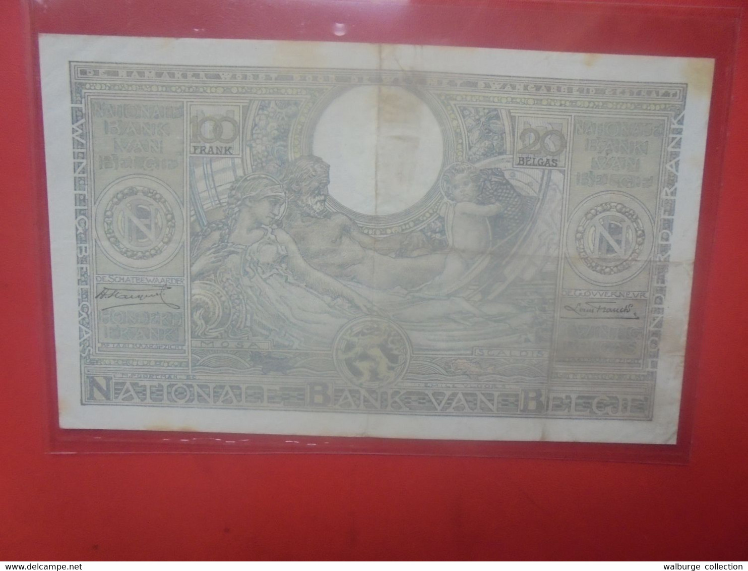 BELGIQUE 100 FRANCS 1935 Circuler(B.29) - 100 Francs & 100 Francs-20 Belgas