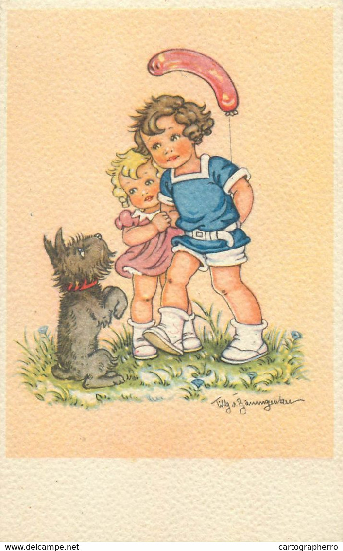 Funny Comic Postcard Tilly Von Baumgarten Signed Illustration - Baumgarten, Tilly Von