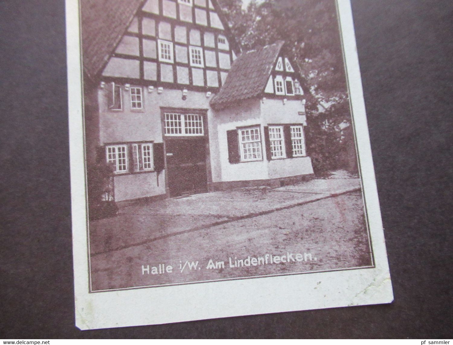 AK 1928 Halle In Westfalen Am Lindenflecken Phot. Baumann - Halle I. Westf.