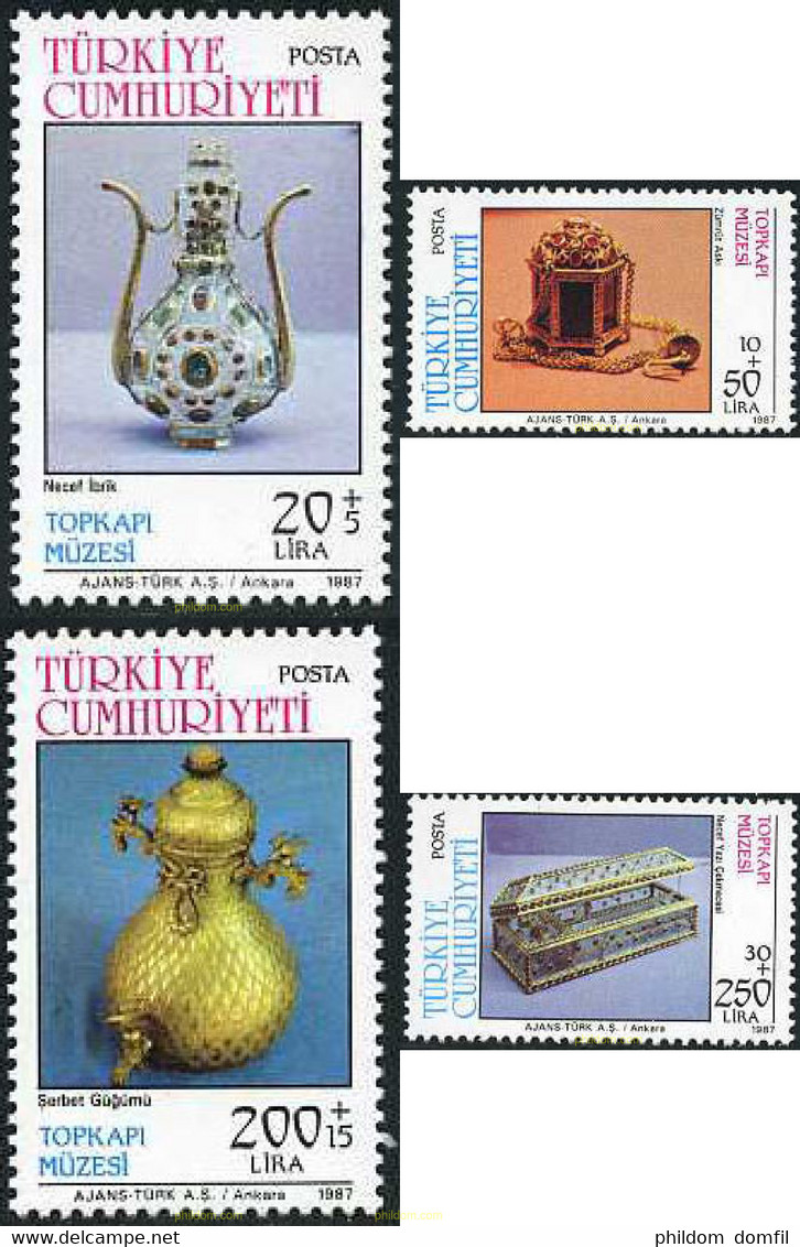 173485 MNH TURQUIA 1987 MUSEO DE TOPKAPI - Collections, Lots & Séries