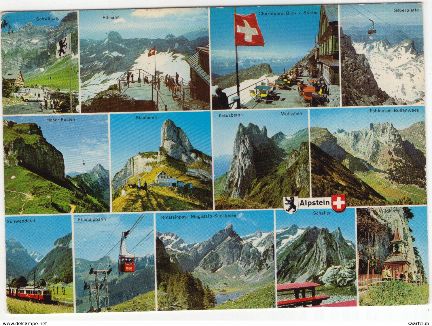 Alpstein - (Suisse/Schweiz/CH) - U.a. ZUG Schwendetal & LUFTSEILBAHN Ebenalpbahn - Schwende