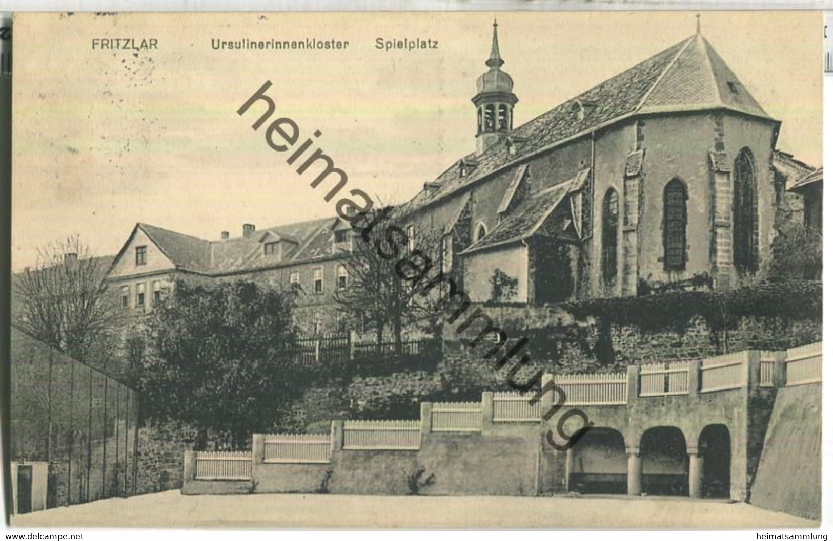 Fritzlar - Ursulinerinnenkloster - Spielplatz - Verlag Magnus Ehrhardt Fritzlar - Fritzlar