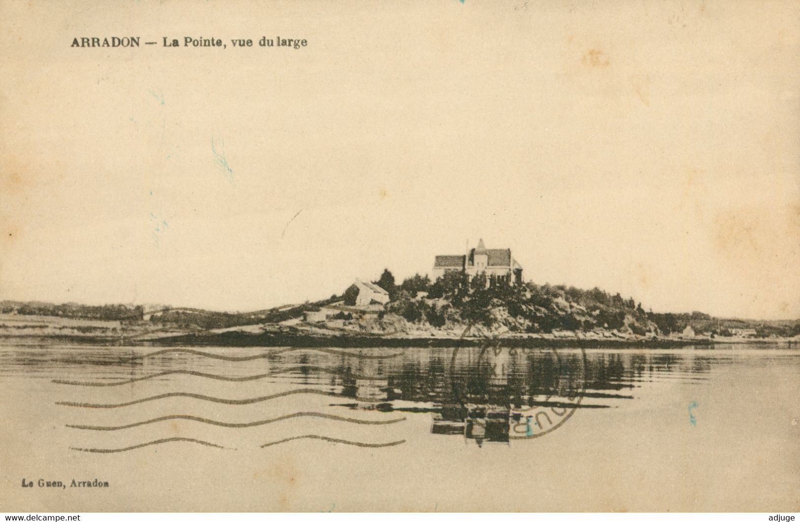 CPA-56- ARRADON - La Pointe, Vue Du Large - Ed. Le Guen *1924 *2 SCANS - Arradon