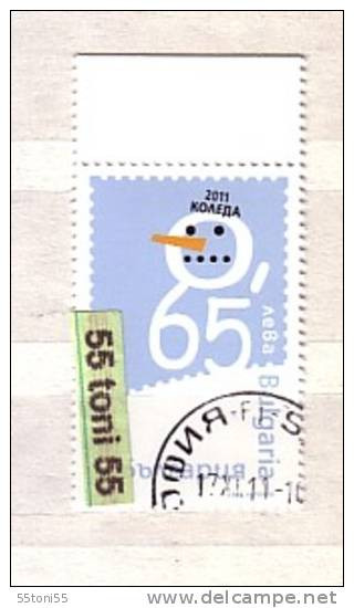 2011 Christmas 1v – Used (O)  Bulgaria / BULGARIE - Used Stamps