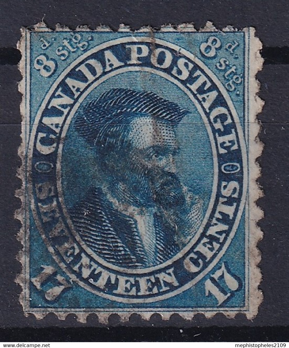 CANADA 1859 - Canceled - Sc# 19 - 17c - Gebruikt