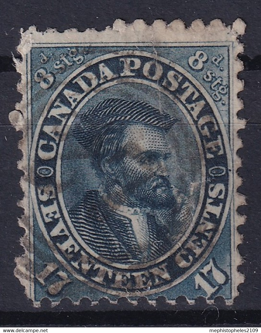 CANADA 1859 - Canceled - Sc# 19 - 17c - Gebruikt