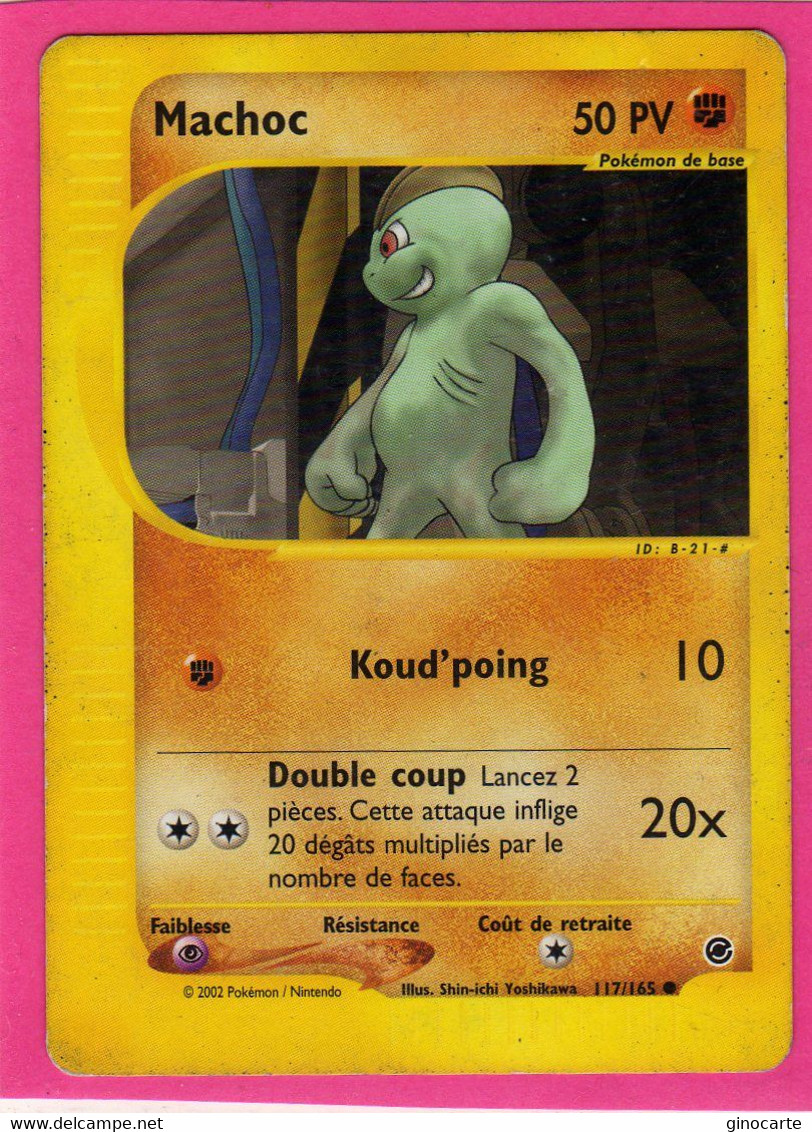 Carte Pokemon Francaise 2002 Wizards Expedition 117/165 Machoc 50pv Occasion - Wizards