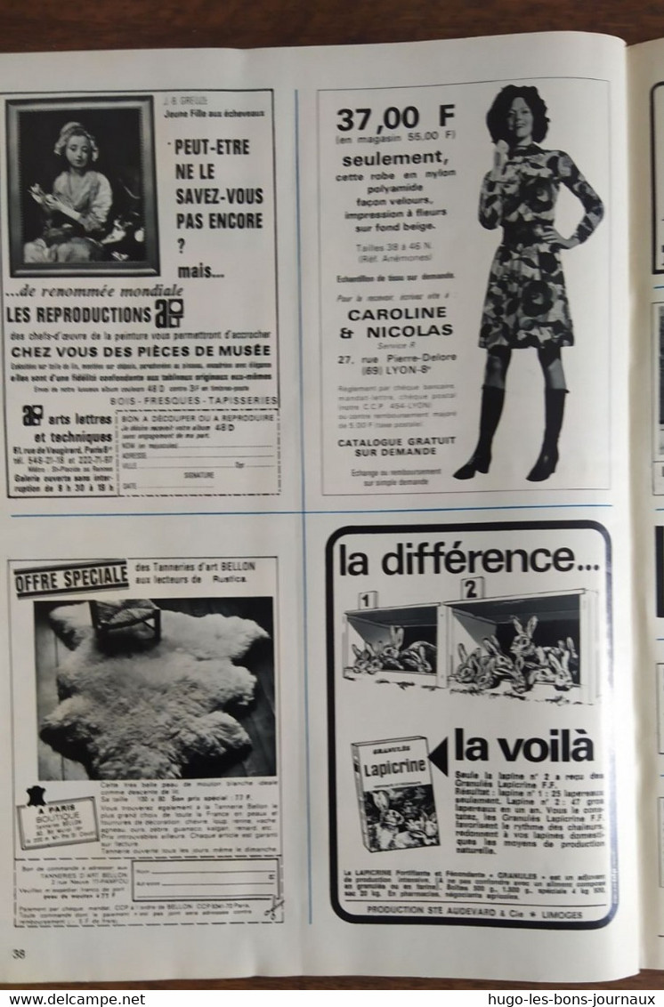 Rustica_N°106_9 Janvier 1972_Les Outils De Taille_ Le Calendrier Jardinier - Tuinieren