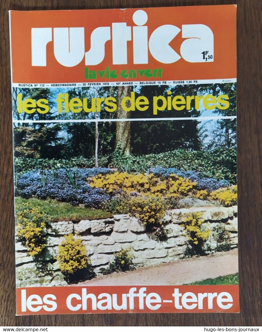 Rustica_N°112_20 Février 1972_Les Fleurs De Pierres_Les Chauffe-terre - Giardinaggio
