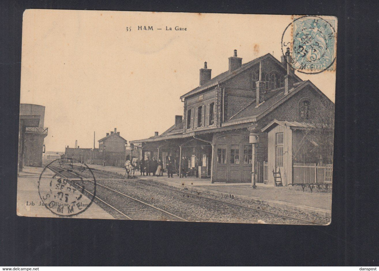 Frankreich France AK Ham La Gare - Ham