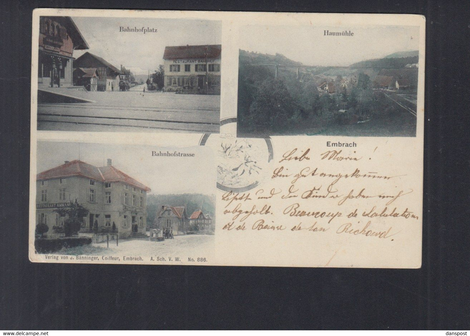 Schweiz AK Embrach 1904 - Embrach