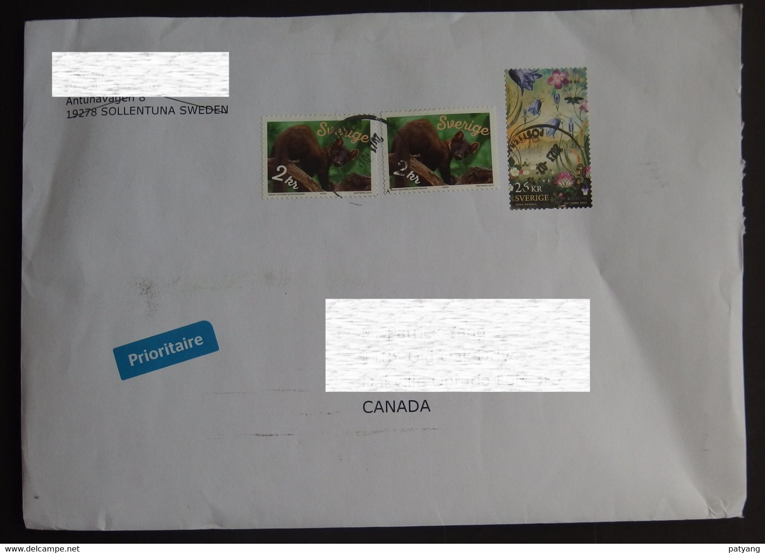 2023 Sweden To Canada Cover - Covers & Documents