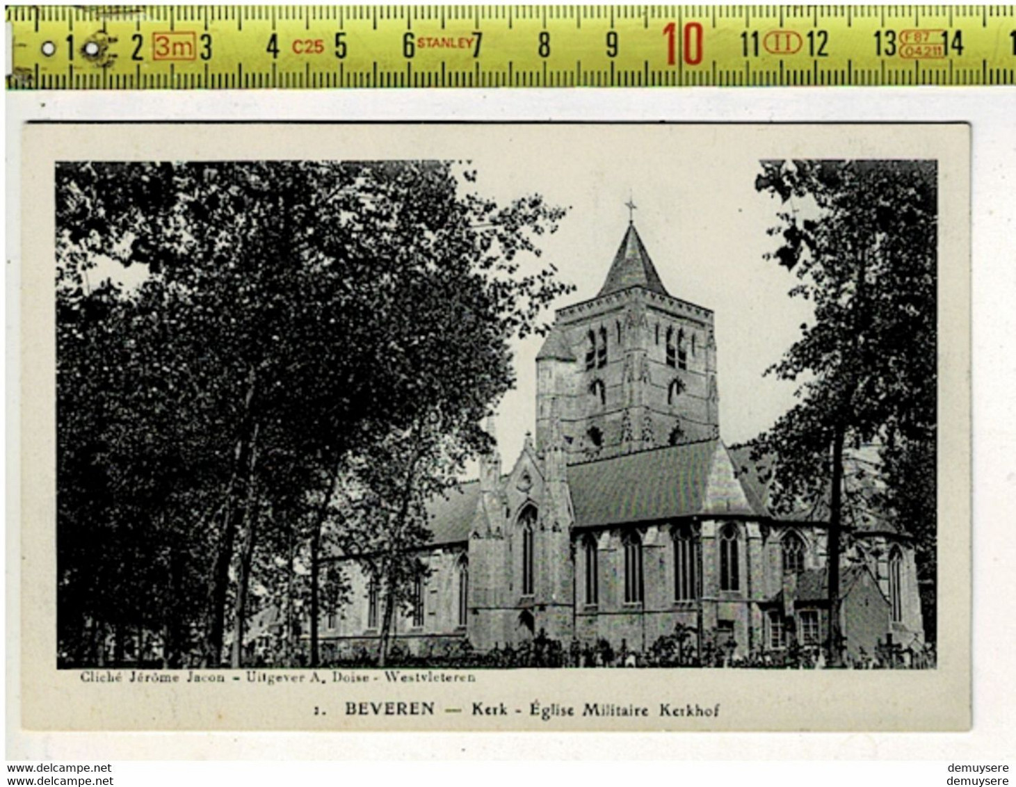 60075 - BEVEREN KERK EGLISE MILITAIRE KERKHOF - Alveringem