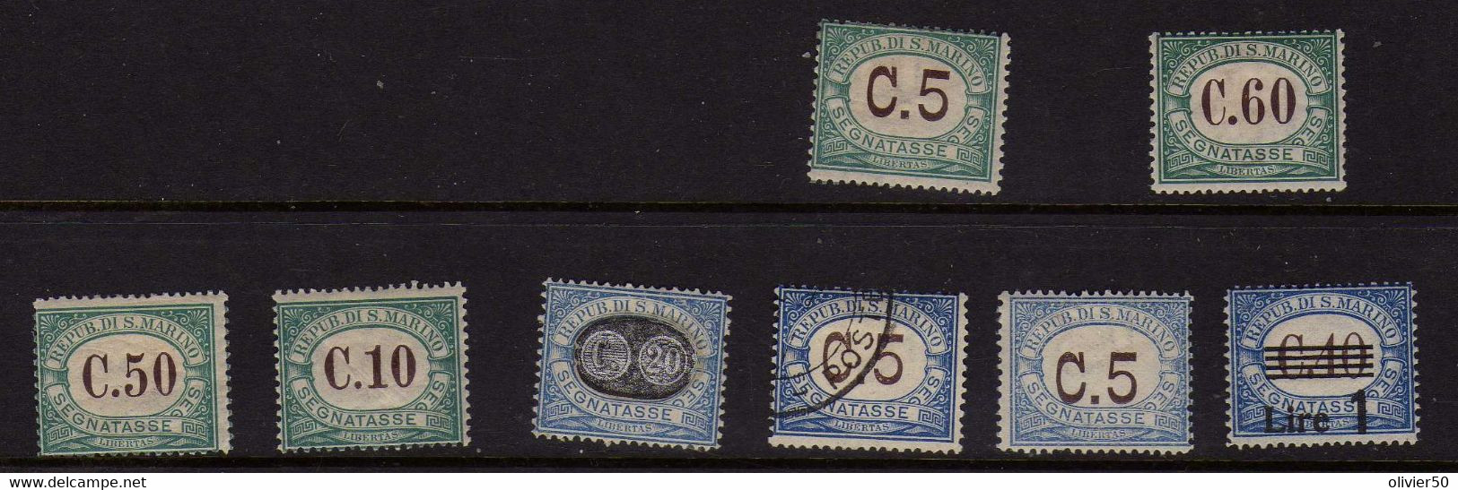 Saint-Marin - Timbres-Taxe - Neufs* Et Oblit - Strafport