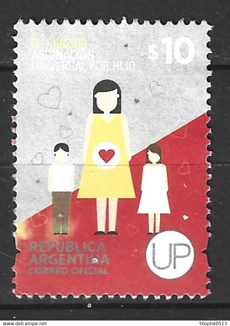 ARGENTINE. Timbre Oblitéré De 2014. Coeur. - Used Stamps