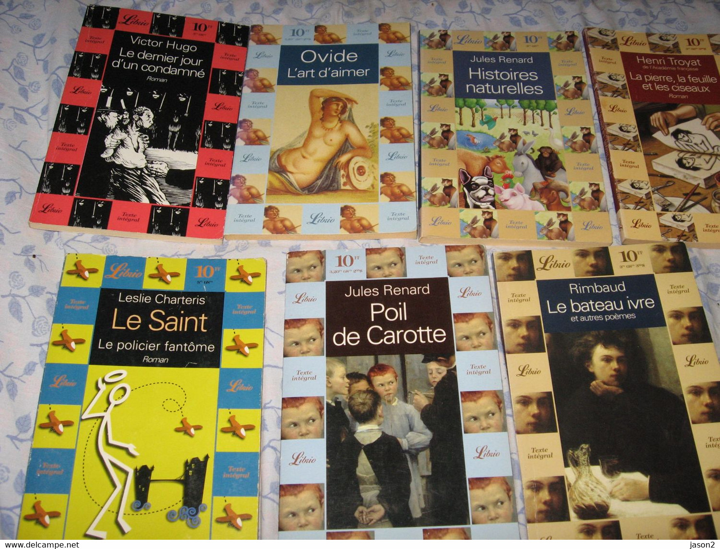 Lot De 7 éditions (Librio).TROYAT RENARD HUGO OVIDE RIMBAUD CHANTERIS - Bücherpakete