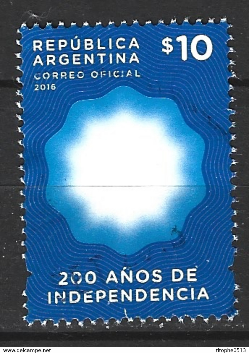 ARGENTINE. Timbre Oblitéré De 2016. 200 Ans D'Indépendance. - Used Stamps