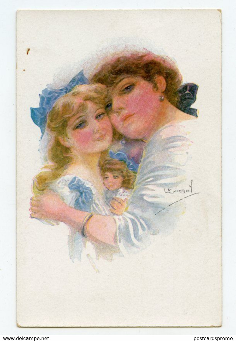 Lady, Woman,  Art Sign By Usabal, Ilustrateur , ADVERTISING In Back Side TOBACCO MELACHRINO ( 2 Scans ) - Usabal