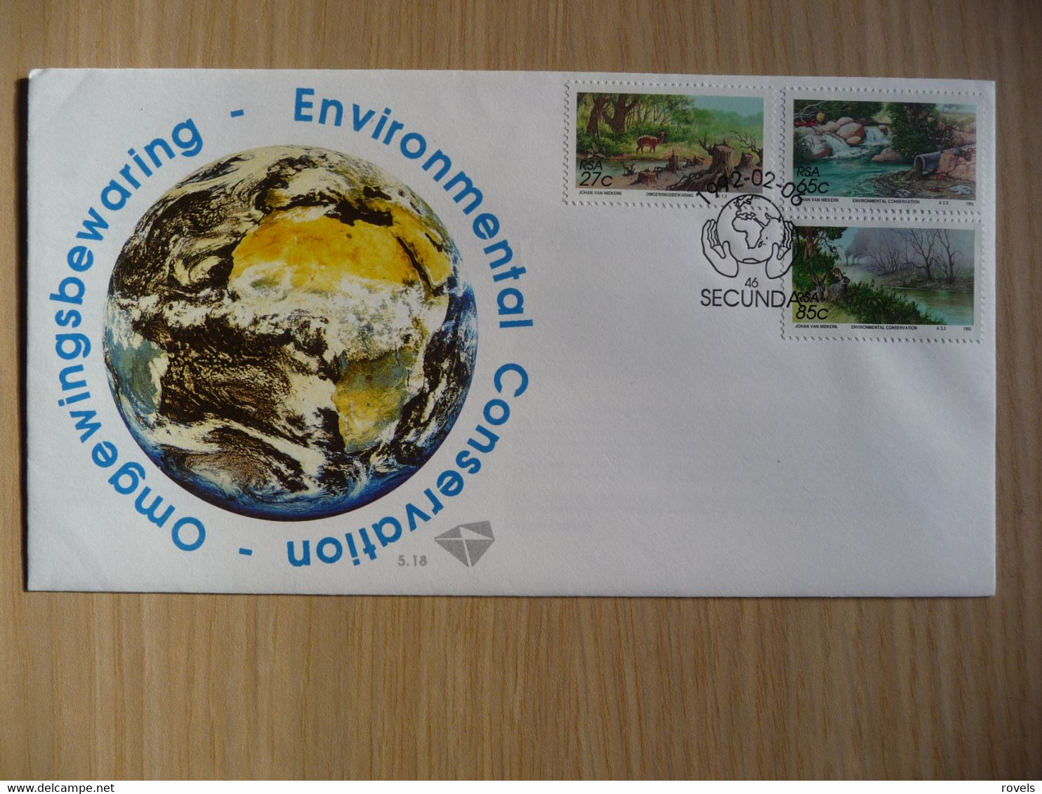 (8) South Africa RSA * FDC 1992 * 5.18 Environment. - Covers & Documents