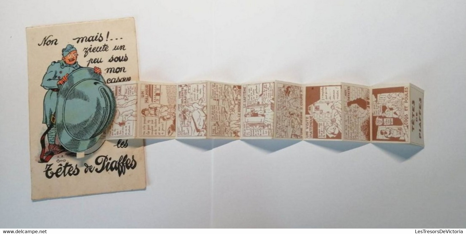 Carte à Système - Bande Dessinée - Colorisé - Les Têtes De Piaffes - Carte Postale Ancienne - Cartoline Con Meccanismi