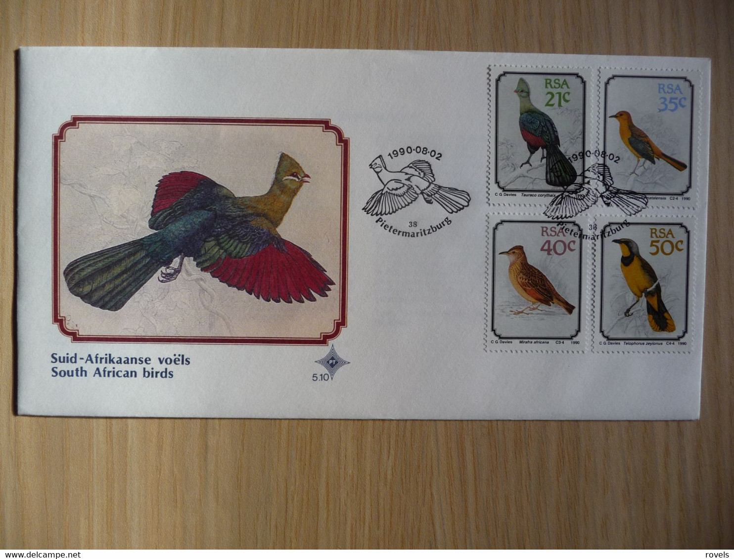 (8) South Africa RSA * FDC 1990 *BIRDS * 5.10 - Briefe U. Dokumente