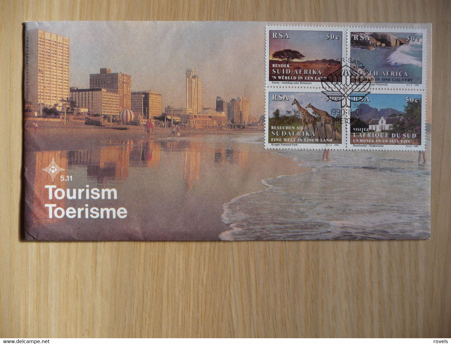 (8) South Africa RSA * FDC 1990 * Tourism FDC 5.11 - Storia Postale