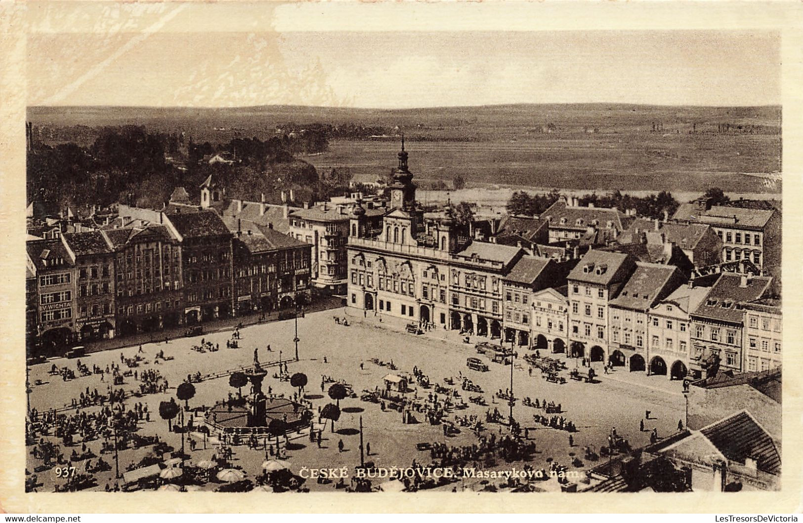Tchéquie - Ceske Budejovice - Masarykovo Nam - Place - Carte Photo - Carte Postale Ancienne - Tchéquie