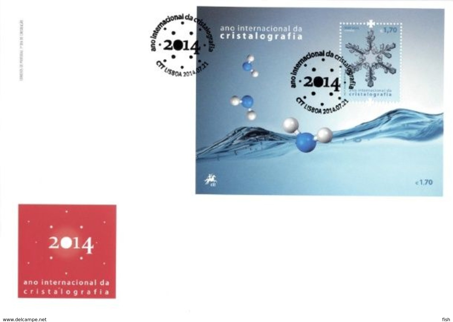 Portugal & FDCB International Year Of Crystallography 2014 (7898) - Minéraux