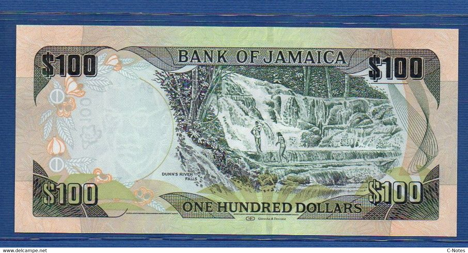 JAMAICA - P.95a – 100 Dollars 2014 UNC, Serie BAG126160 - Jamaica
