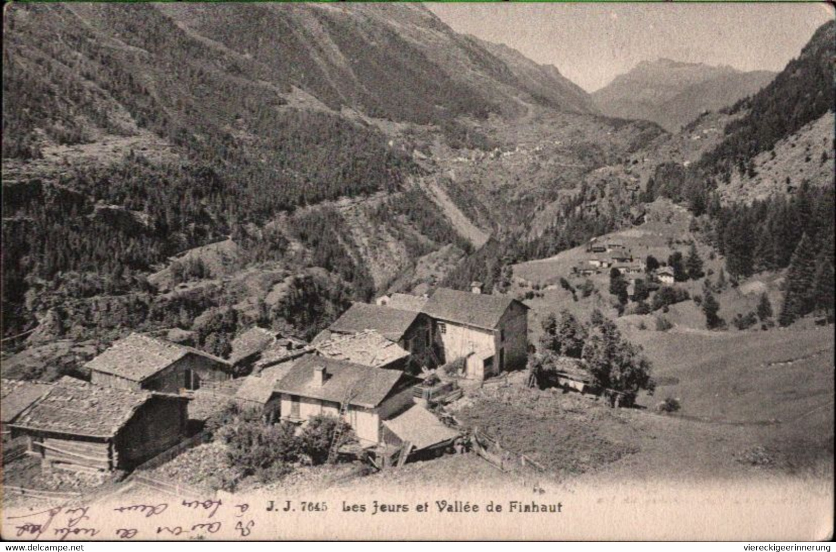 ! Alte Ansichtskarte, Les Jeurs Et Vallee De Finhaut, Schweiz, Valais, Wallis, 1911 - Finhaut