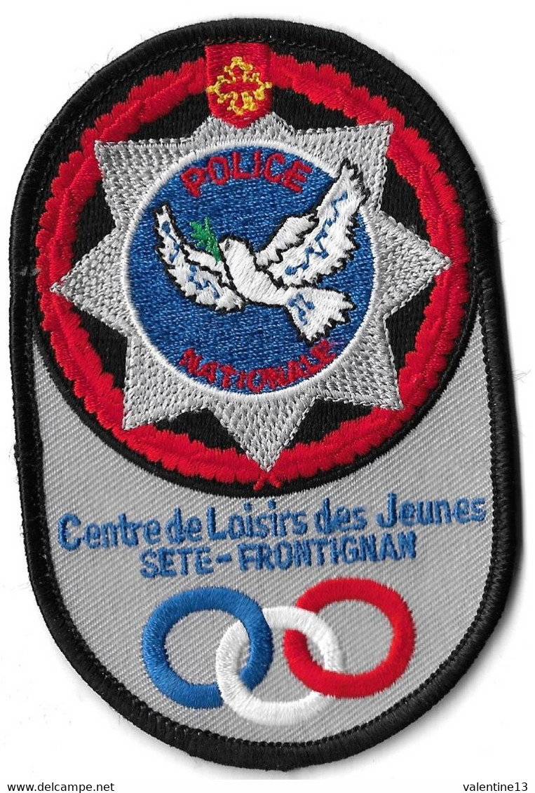 Ecusson Police Nationale Centre De Loisirs Des Jeunes SETE FRONTIGNAN  à Coudre - Police & Gendarmerie