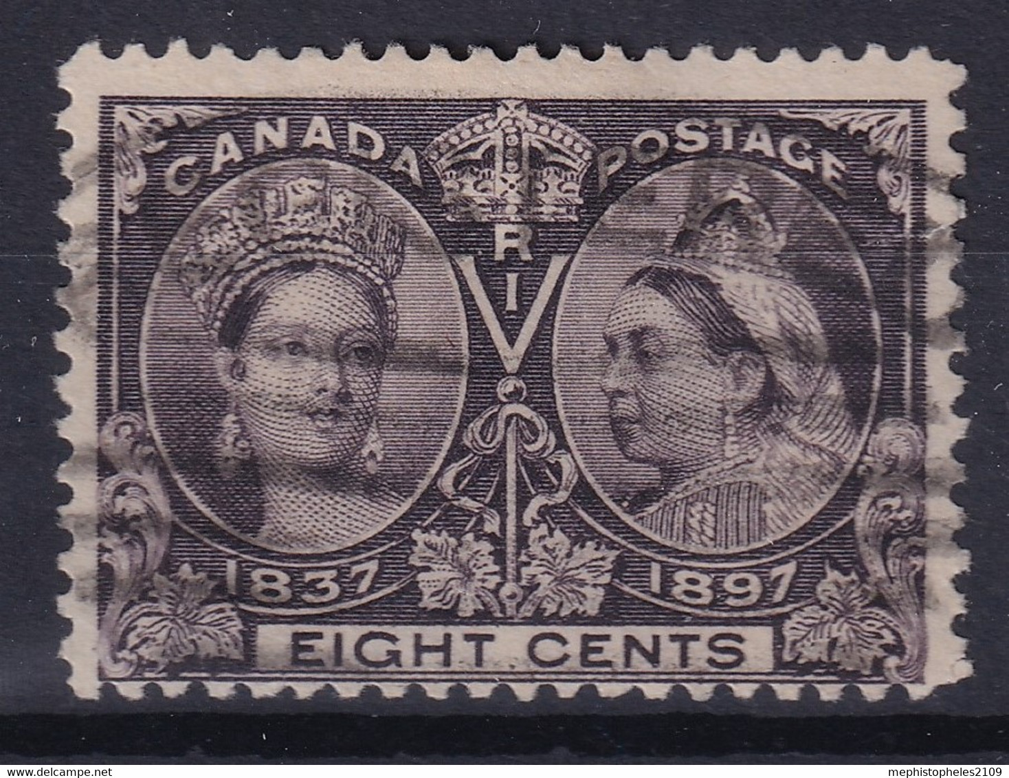 CANADA 1897 - Canceled - Sc# 56 - Jubilee 8c - Oblitérés