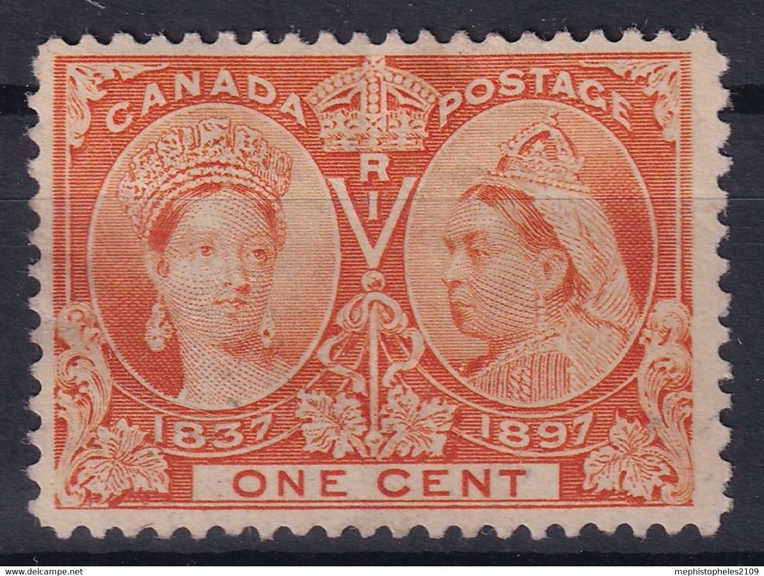 CANADA 1897 - MLH - Sc# 51 - Jubilee 1c - Oblitérés