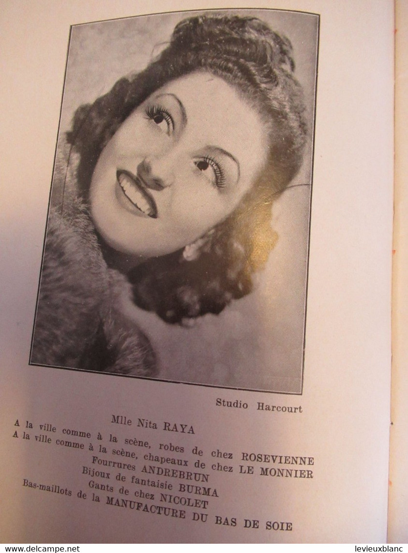 Programme Ancien/Casino De PARIS/Henri VARNA/ AMOURS De PARIS/Revue/Maurice Chevalier/Juvaquatre Renault/1939   PROG322 - Programmi