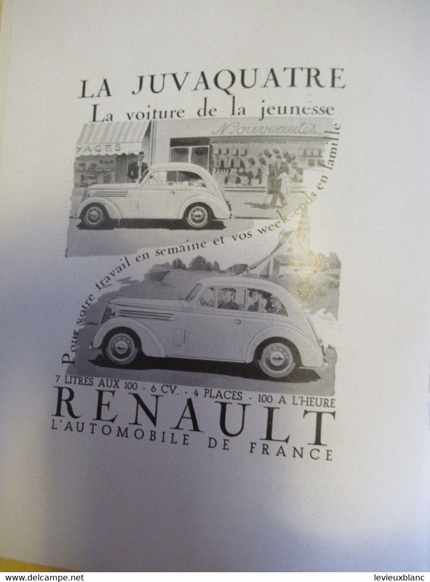 Programme ancien/Casino de PARIS/Henri VARNA/ AMOURS de PARIS/Revue/Maurice Chevalier/Juvaquatre Renault/1939   PROG322