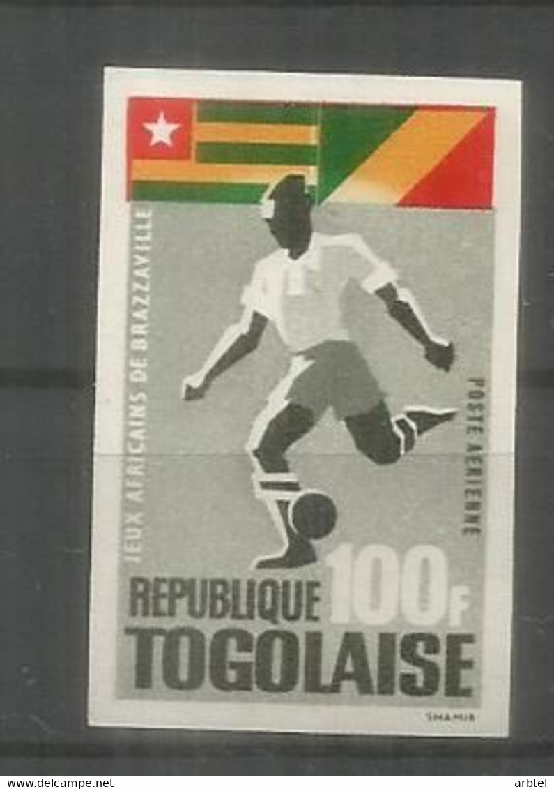 TOGO SIN DENTAR IMPERFORATE FUTBOL FOOTBALL - Africa Cup Of Nations