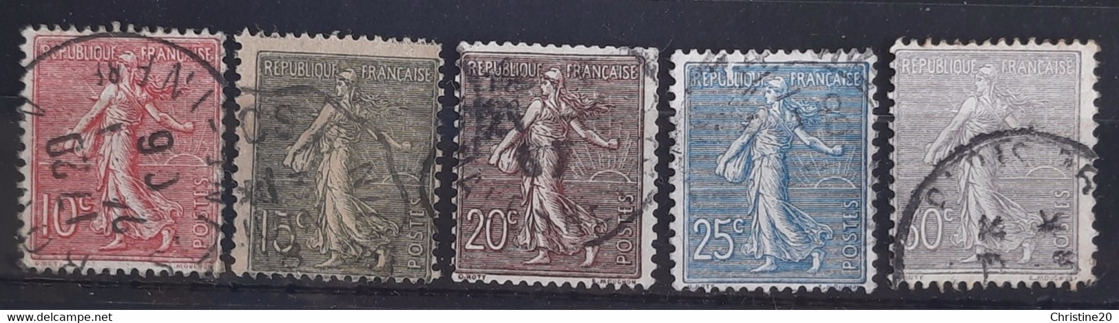 France 1903 Année Complete N°129/33 Ob TB Cote 11€ - ....-1939