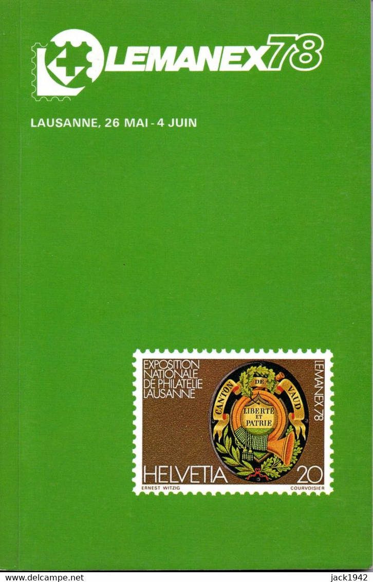 Suisse- Catalogue De L'exposition LEMANEX 78 + Palmarès. Article Sur La Navigation Sur Le Lac Léman + Bloc - Exposiciones Filatélicas